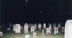 a pic of the orbs above the grave tard